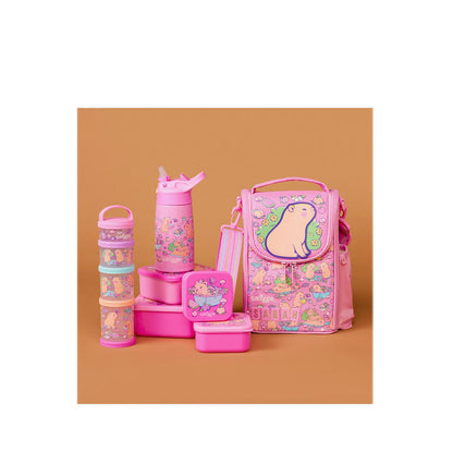 Smiggle Weekend Junior ID Lunchbox With Strap - IGL459598PNK