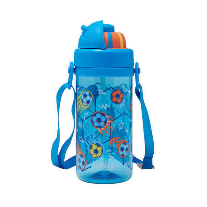 Smiggle Weekend Teeny Tiny Plastic Drink bottle With Detachable Strap 400Ml - IGL459609MBL