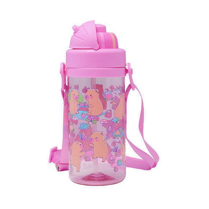 Smiggle Weekend Teeny Tiny Plastic Drink bottle With Detachable Strap 400Ml - IGL459609PNK