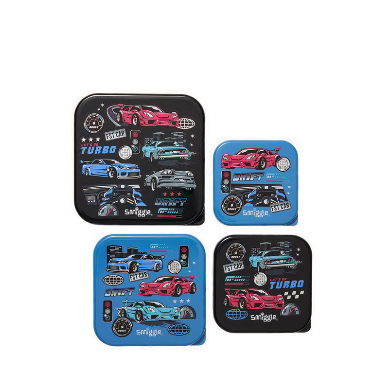 Smiggle Aspire 4 In 1 Containers - IGL459612BLK