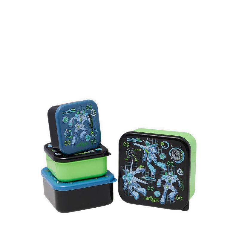 Smiggle Weekend 4 in 1 Containers - IGL459649BLK