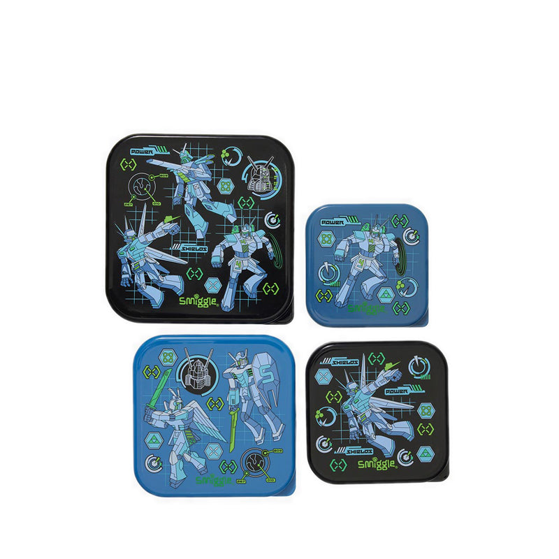 Smiggle Weekend 4 in 1 Containers - IGL459649BLK