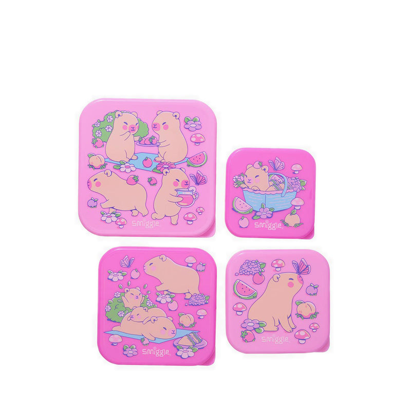 Smiggle Weekend 4 in 1 Containers - IGL459649PNK
