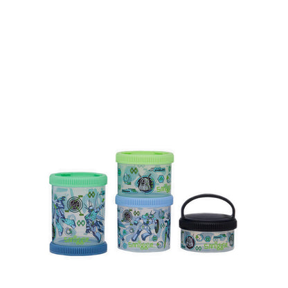 Smiggle Weekend Snack & Stack Containers X4 - IGL459650BLK