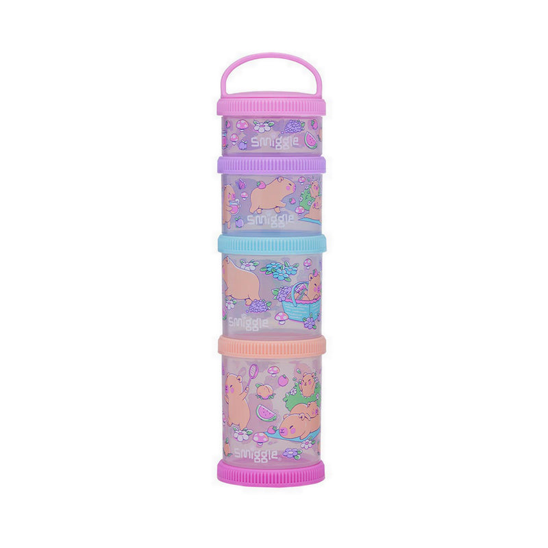 Smiggle Weekend Snack & Stack Containers X4 - IGL459650PNK