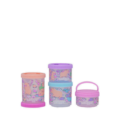 Smiggle Weekend Snack & Stack Containers X4 - IGL459650PNK