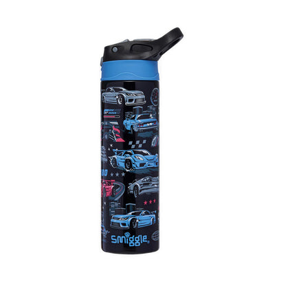 Smiggle Aspire Insulated Stainless Steel Flip Drink Bottle 520Ml - IGL459651BLK