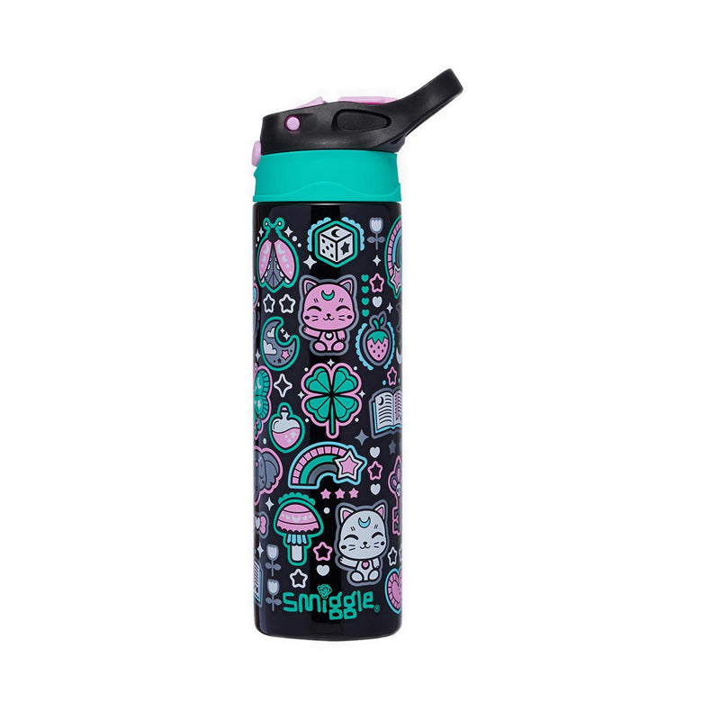Smiggle Aspire Insulated Stainless Steel Flip Drink Bottle 520Ml - IGL459651BLM