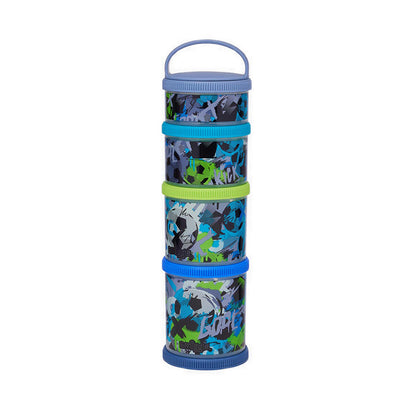 Smiggle Aspire Snack N Stack Large Snack Containers x4 - IGL459699GRY