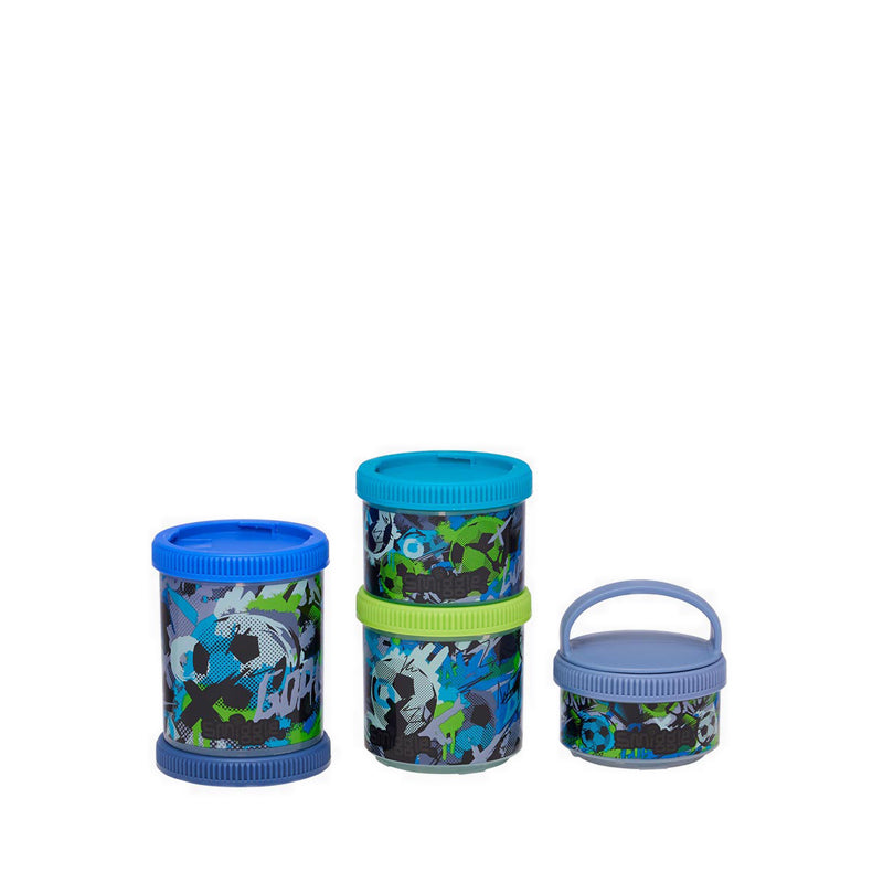 Smiggle Aspire Snack N Stack Containers x4 - IGL459706GRY