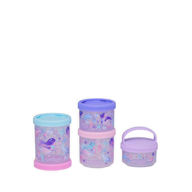 Smiggle Aspire Snack N Stack Containers x4 - IGL459706LIL