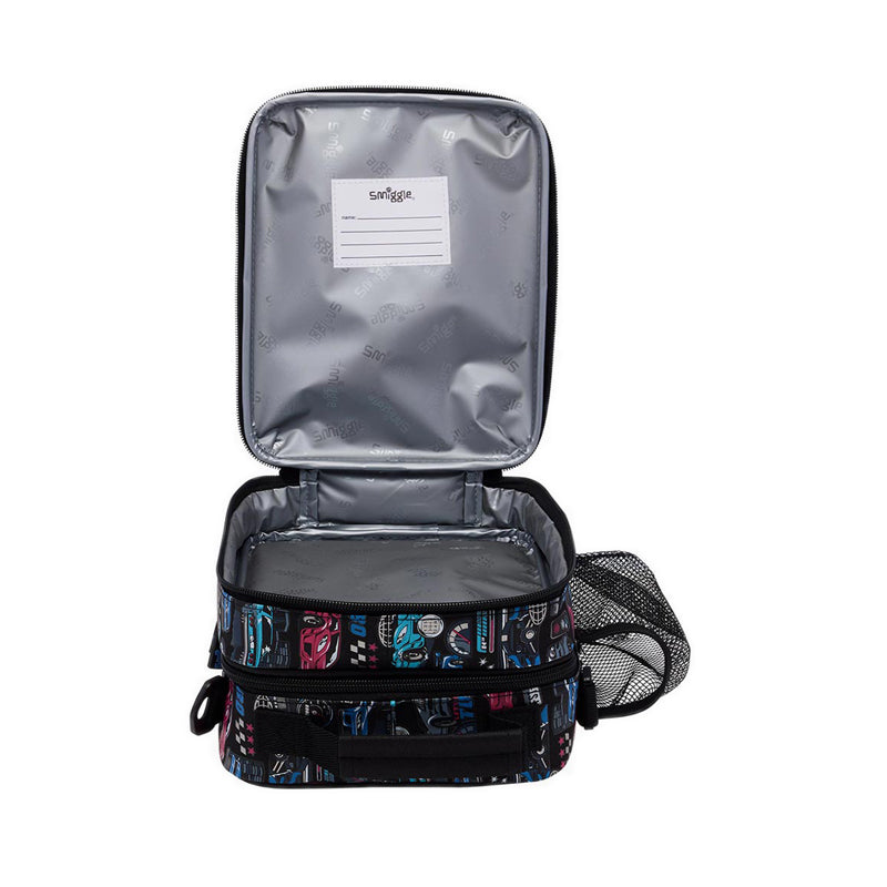 Smiggle Aspire Hardtop Level Lunchbox With Strap - IGL459708BLK