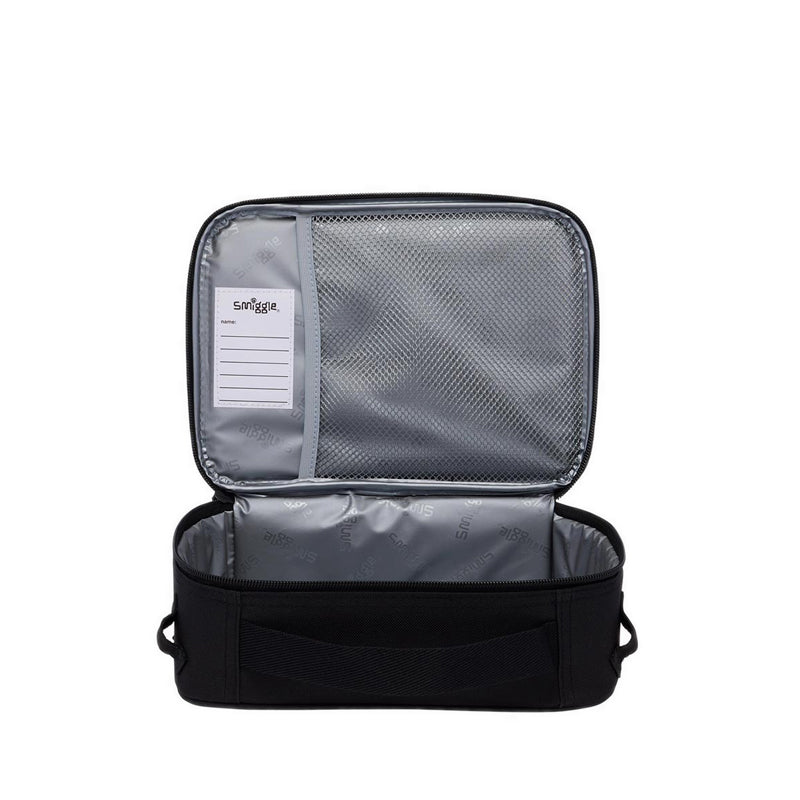 Smiggle Aspire Oblong Attach ID Lunchbox - IGL459714BLK