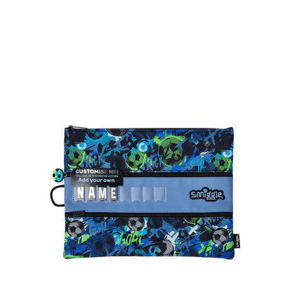 Smiggle Aspire A4 ID Pencil Case - IGL459718GRY