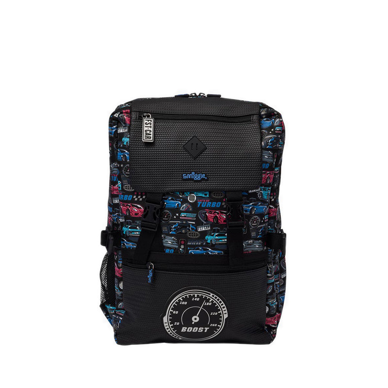 Smiggle Aspire Foldover Attach Backpack - IGL459737BLK