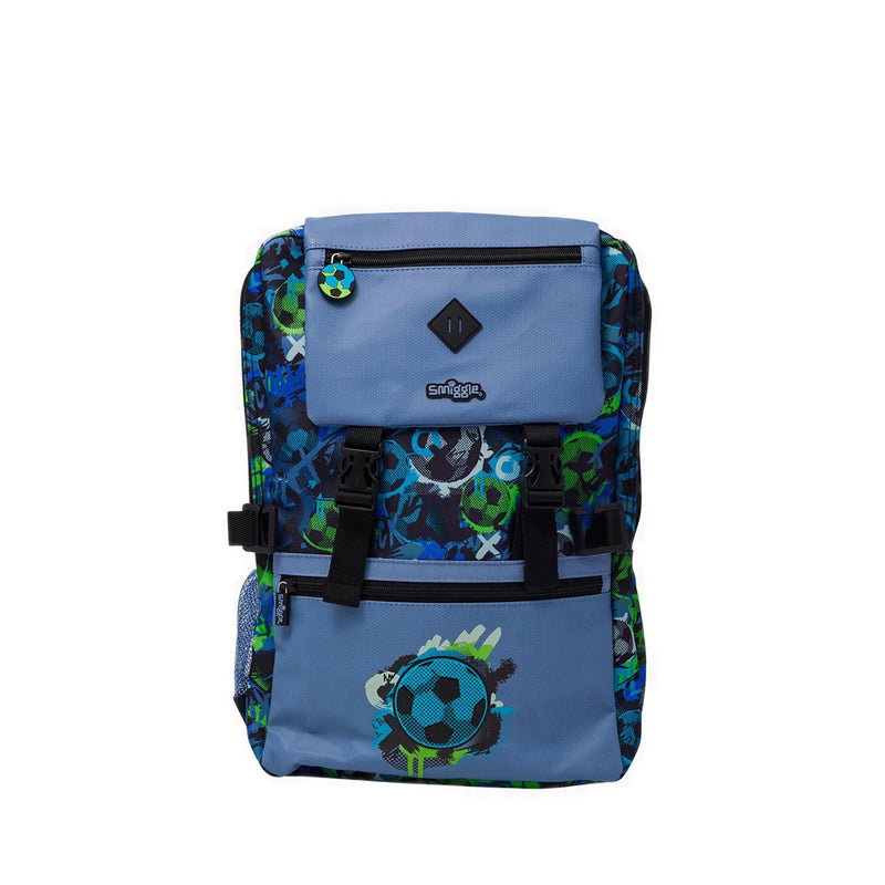 Smiggle Aspire Foldover Attach Backpack - IGL459737GRY
