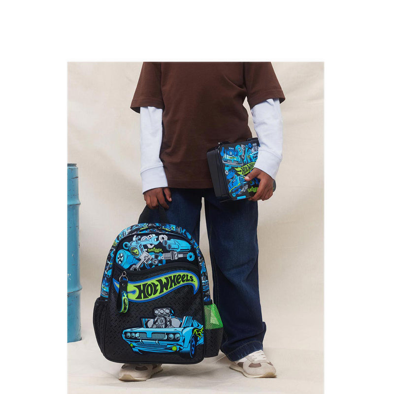 Smiggle Hot Wheels Junior Character Backpack - IGL459974BLK