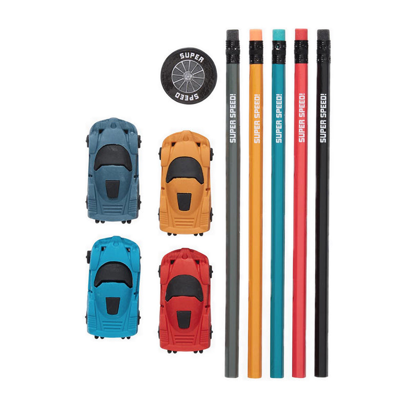 Smiggle Super Speed Pencil & Eraser Set - IGL470153BLK
