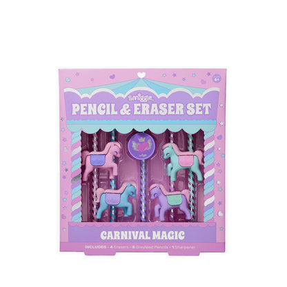 Smiggle  Eraser Pencil Box Mystical Pink - IGL470438PNK