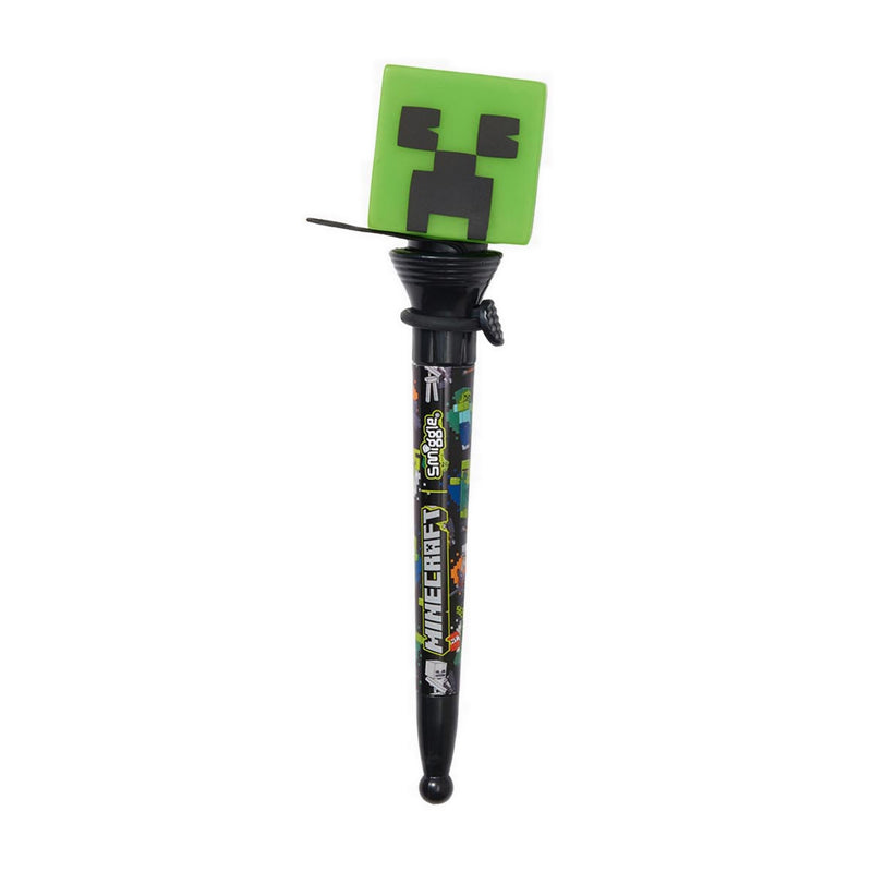 Smiggle Minecraft Creeper Novelty Pop Pen - IGL477534GRN