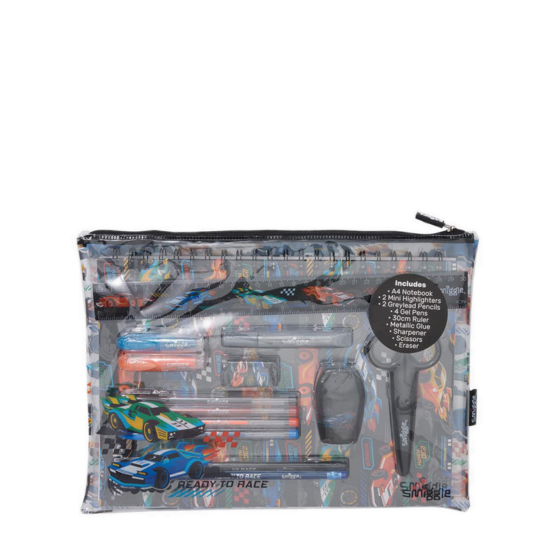 Smiggle Curious A4 Essentials Stationery Gift Pack - IGL482282BLK