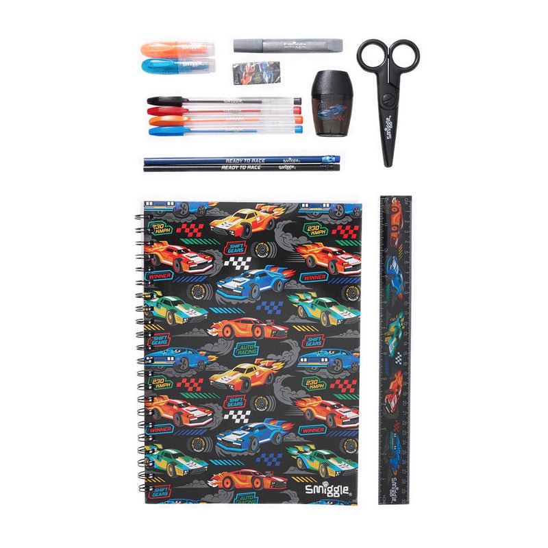 Smiggle Curious A4 Essentials Stationery Gift Pack - IGL482282BLK