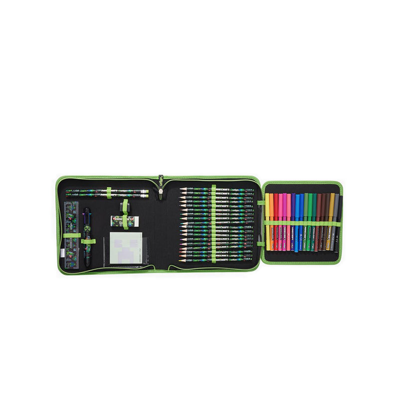 Smiggle Minecraft Zip It Stationery Gift Pack - IGL482308GRN