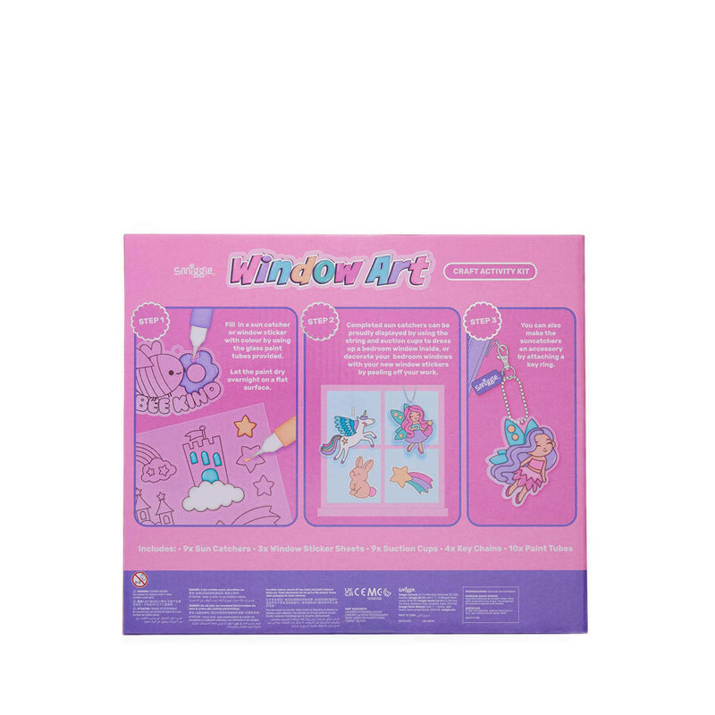 Smiggle Window Art Craft Activity Gift Set - IGL482444PNK