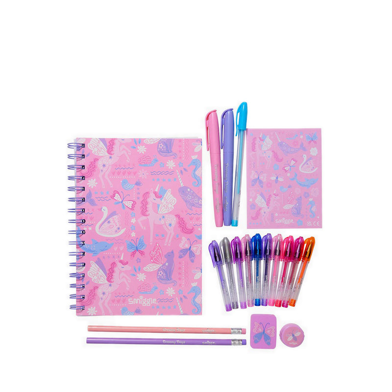 Smiggle Realm A5 Essentials Stationery Gift Pack - IGL482549PNK