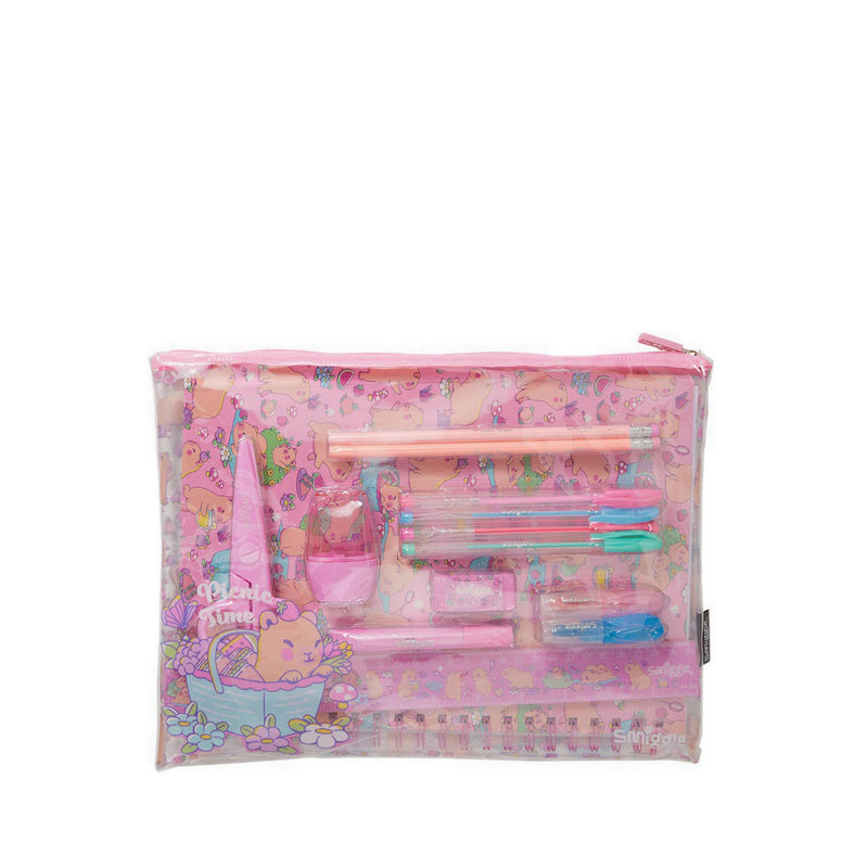 Smiggle Weekend A4 Essentials Stationery Gift Pack - IGL482604PNK