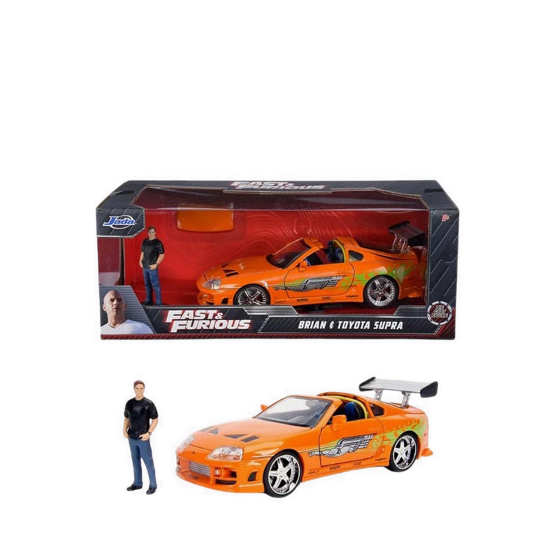 JAD26 Hollywood Rides 1995 Toyota Supra W/Brian O'Conner Figure