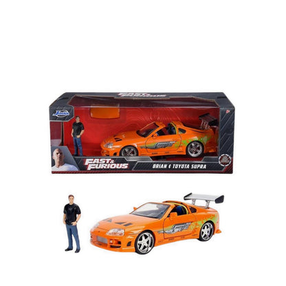 JAD26 Hollywood Rides 1995 Toyota Supra W/Brian O'Conner Figure