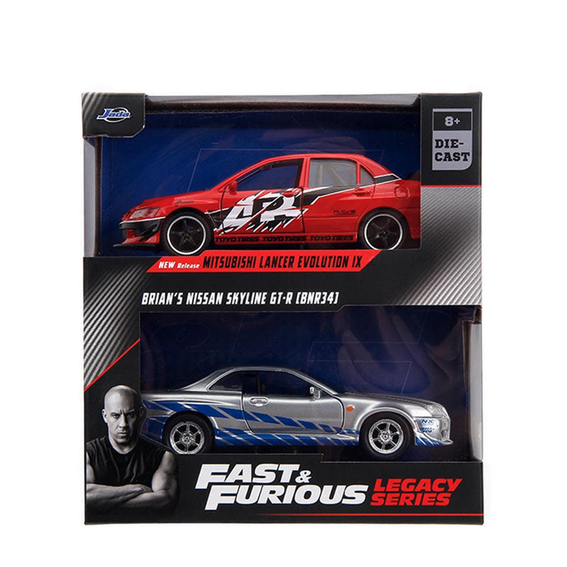 Jada Mitsubishi Evo 9 N Nissan Gtr R34 - JAD34256
