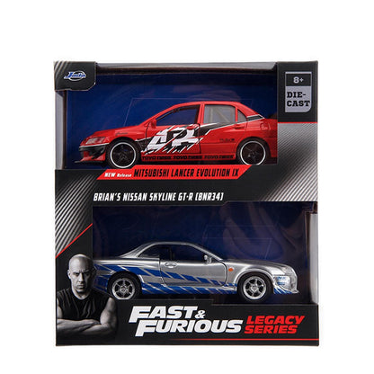 Jada Mitsubishi Evo 9 N Nissan Gtr R34 - JAD34256