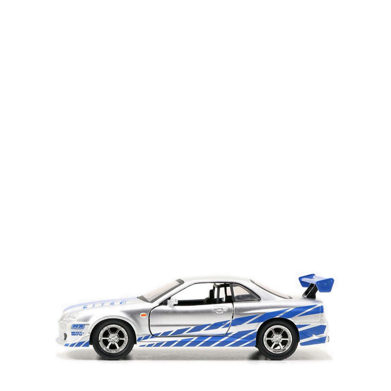 JADA 2002 Nissan Skyline GTR R34 Silver Free Rolling - JAD97184