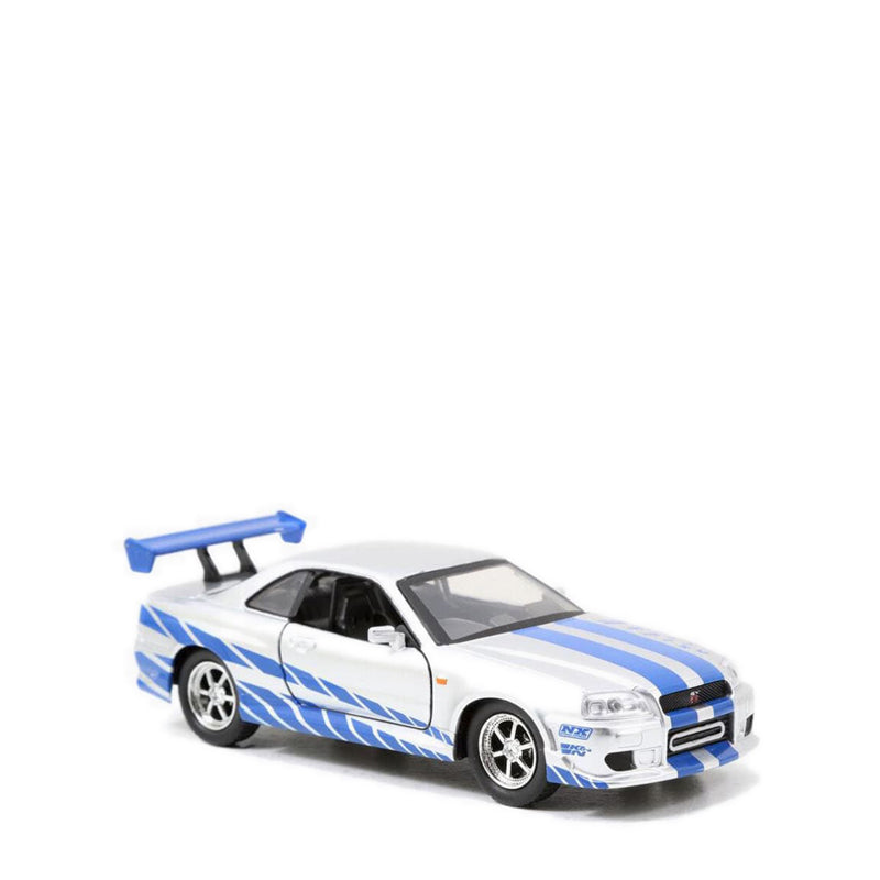 JADA 2002 Nissan Skyline GTR R34 Silver Free Rolling - JAD97184