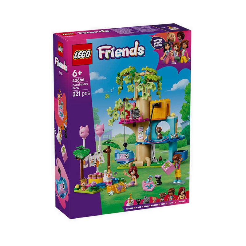 LEGO® FRIENDS Cat Birthday Party & Tree House - 42666