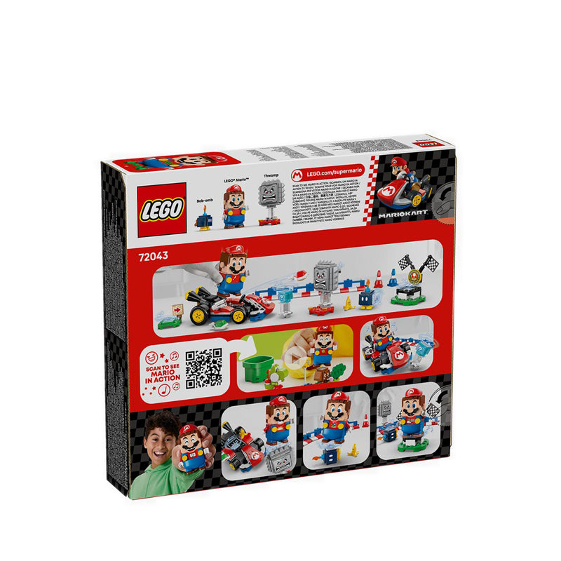 LEGO® Super Mario Kart™ – Interactive LEGO® Mario™ & Standard Kart - 72043