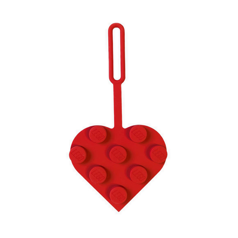 LEGO® Bag Tag 3X3 Heart Red - 53658