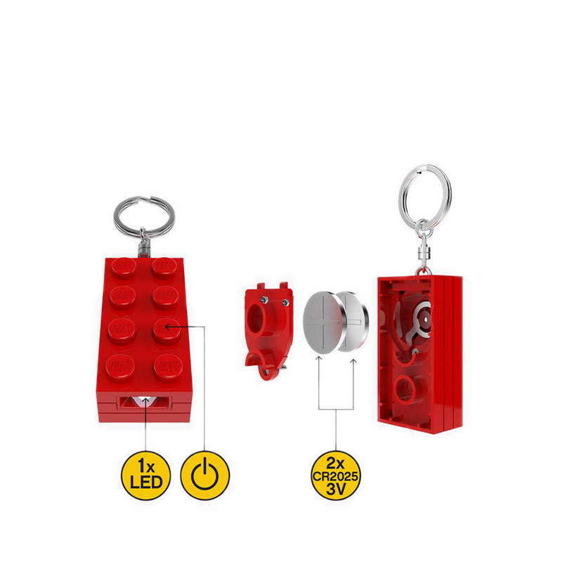 LEGO® Minifigurines™ Keychain Light 2x4 Brick-Red KE234HR