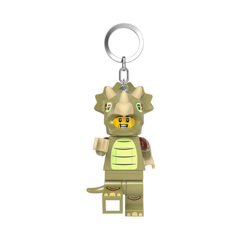 LEGO® Minifigures™ Keychain Hang Tag Light Triceratops Costume Fan - KE238H