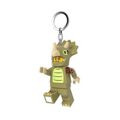 LEGO® Minifigures™ Keychain Hang Tag Light Triceratops Costume Fan - KE238H
