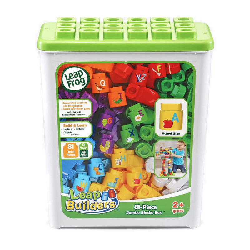 Leapfrog LeapBuilders 81-Piece Jumbo Blocks Box - LPF80-608900
