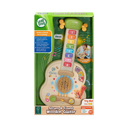 LEAPFROG 26 STRUM AND COUNT WOODEN GUITAR - LPF80-620800