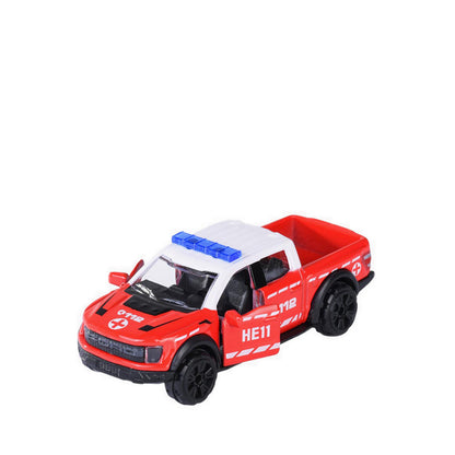 MAJORETTE RESCUE WORLD FORD F-150 RAPTOR SOS EMERGENCY 112