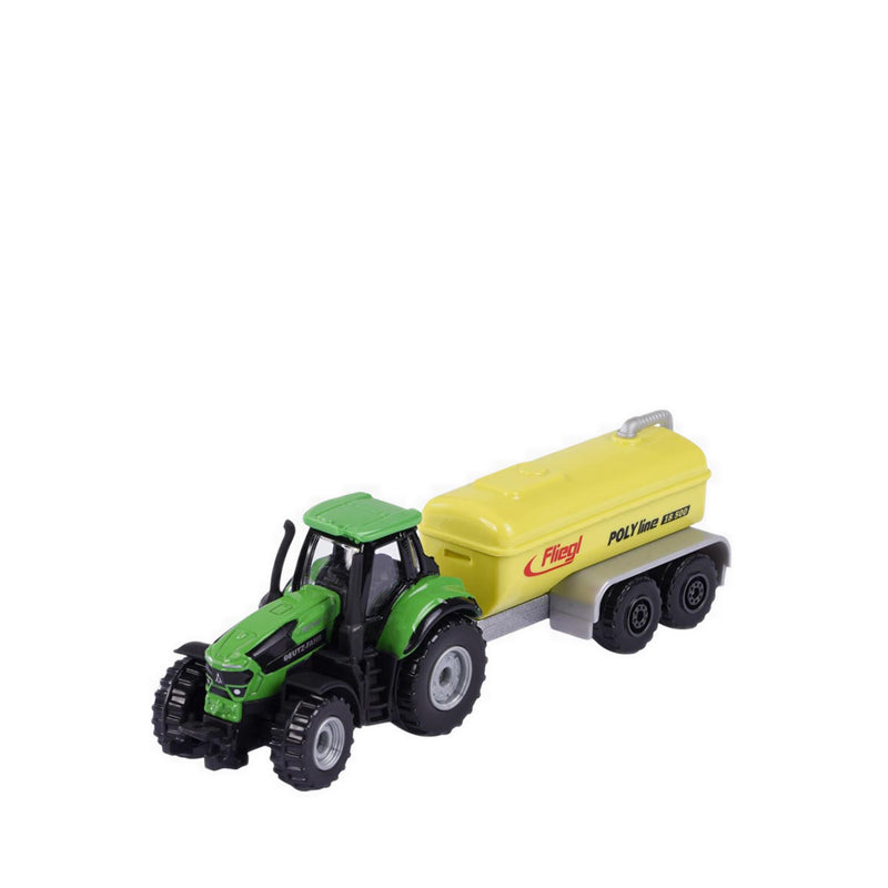 MAJORETTE CITY TRAILER DEUTZ FAHR 9340 WITH TANK