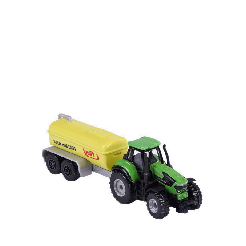 MAJORETTE CITY TRAILER DEUTZ FAHR 9340 WITH TANK