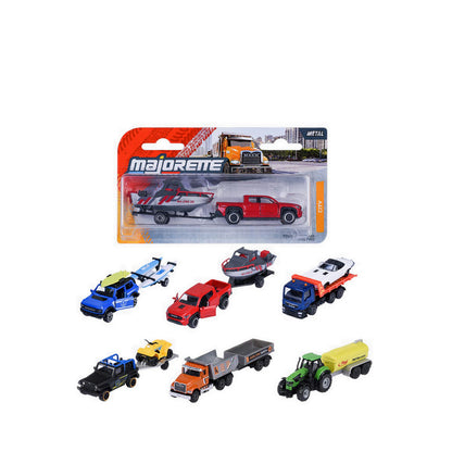 MAJORETTE CITY TRAILER DEUTZ FAHR 9340 WITH TANK