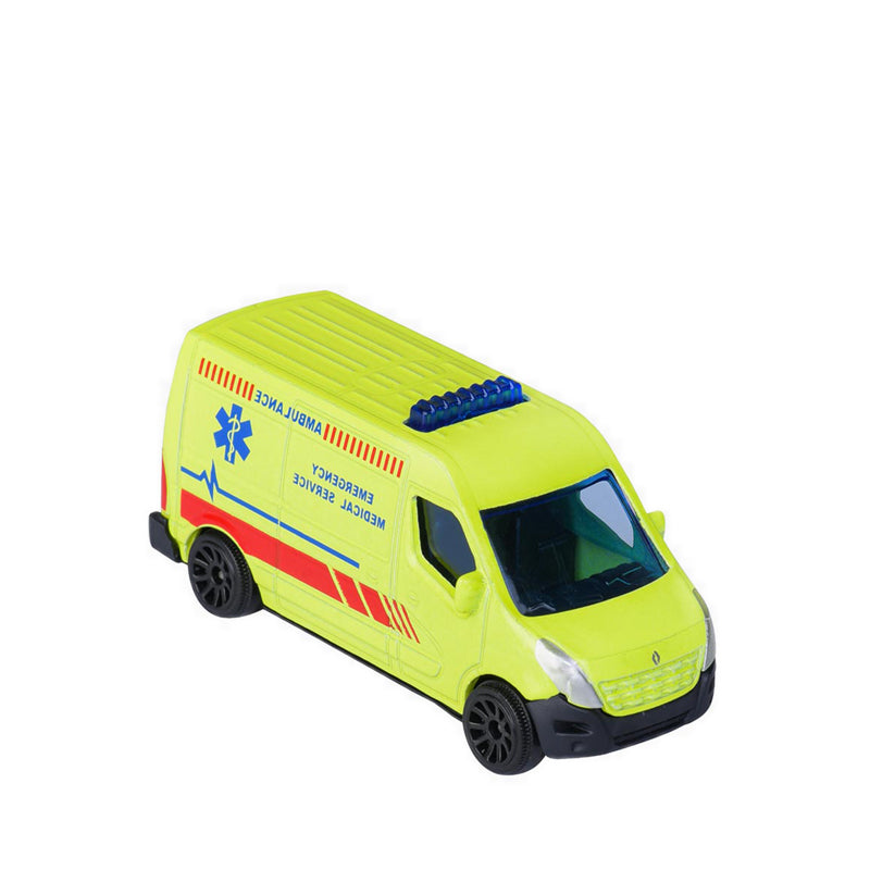 MAJORETTE STREET CARS RENAULT MASTER SOS AMBULANCE RIDE NOW