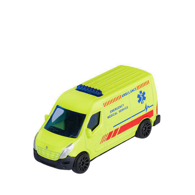 MAJORETTE STREET CARS RENAULT MASTER SOS AMBULANCE RIDE NOW